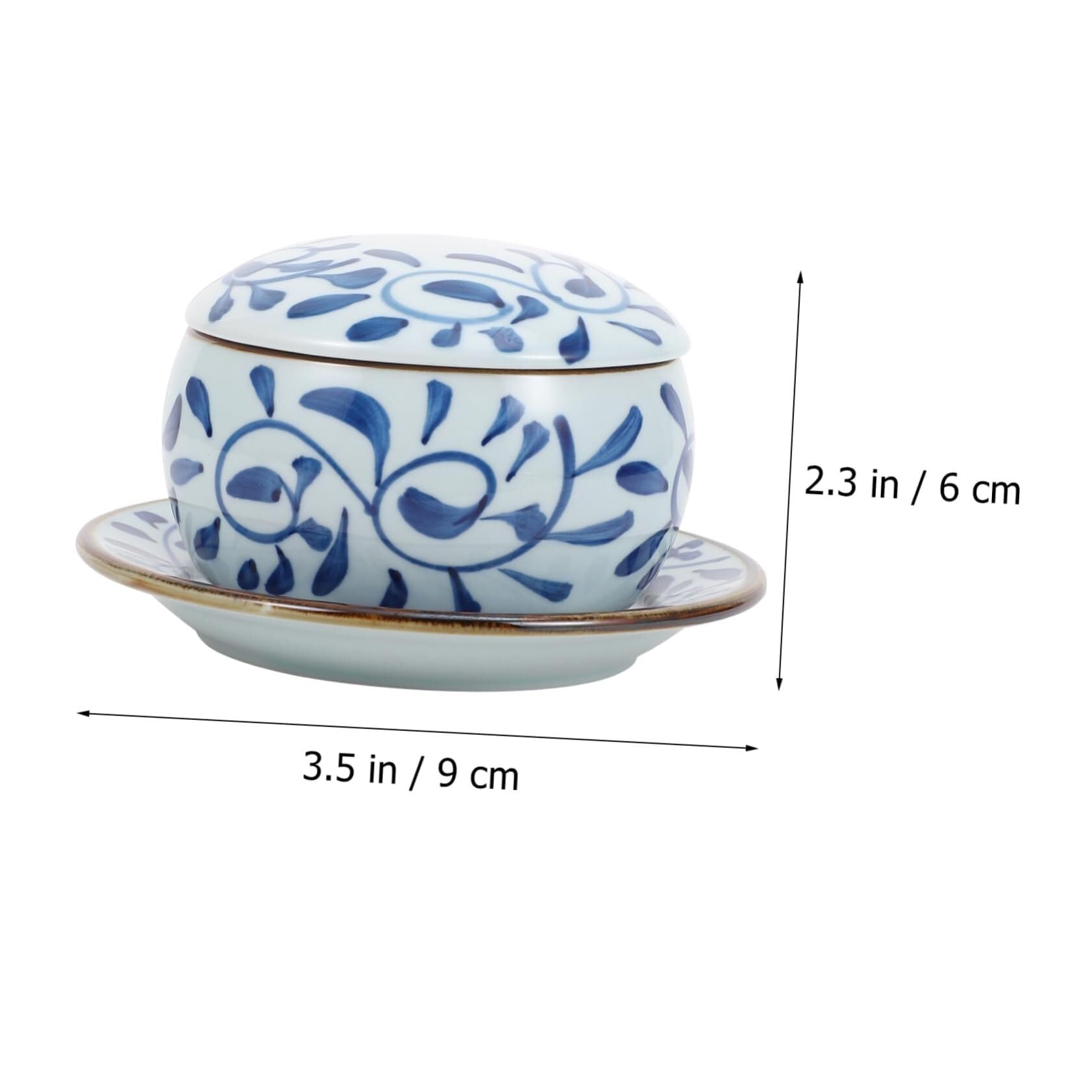 CFWSHJ Pius Olla de cerámica para estofado, 3 uds., Cuenco de arroz de cerámica con Tapa