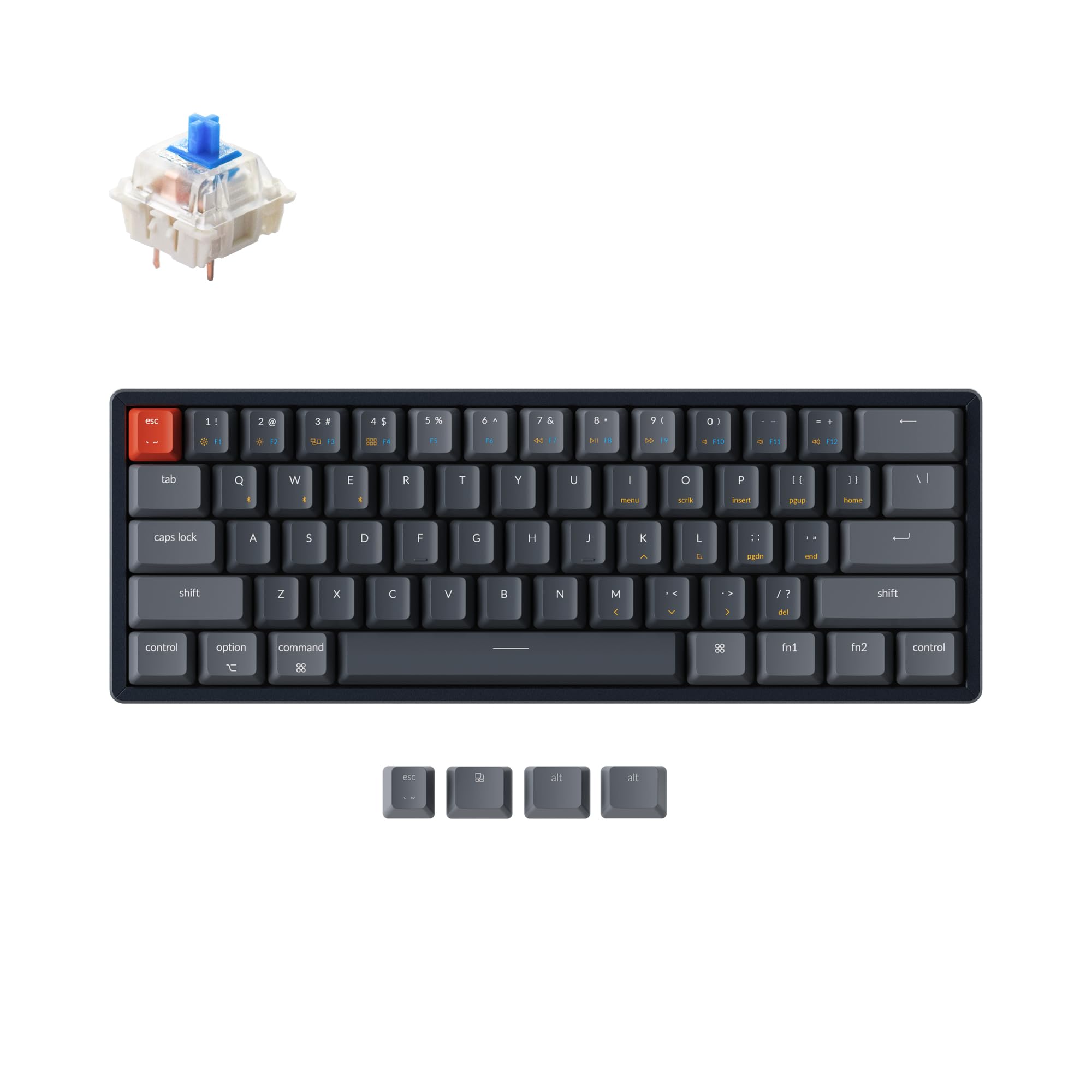 Amazon | Keychron K12 ワイヤレス/有線メカニカルキーボード ホット