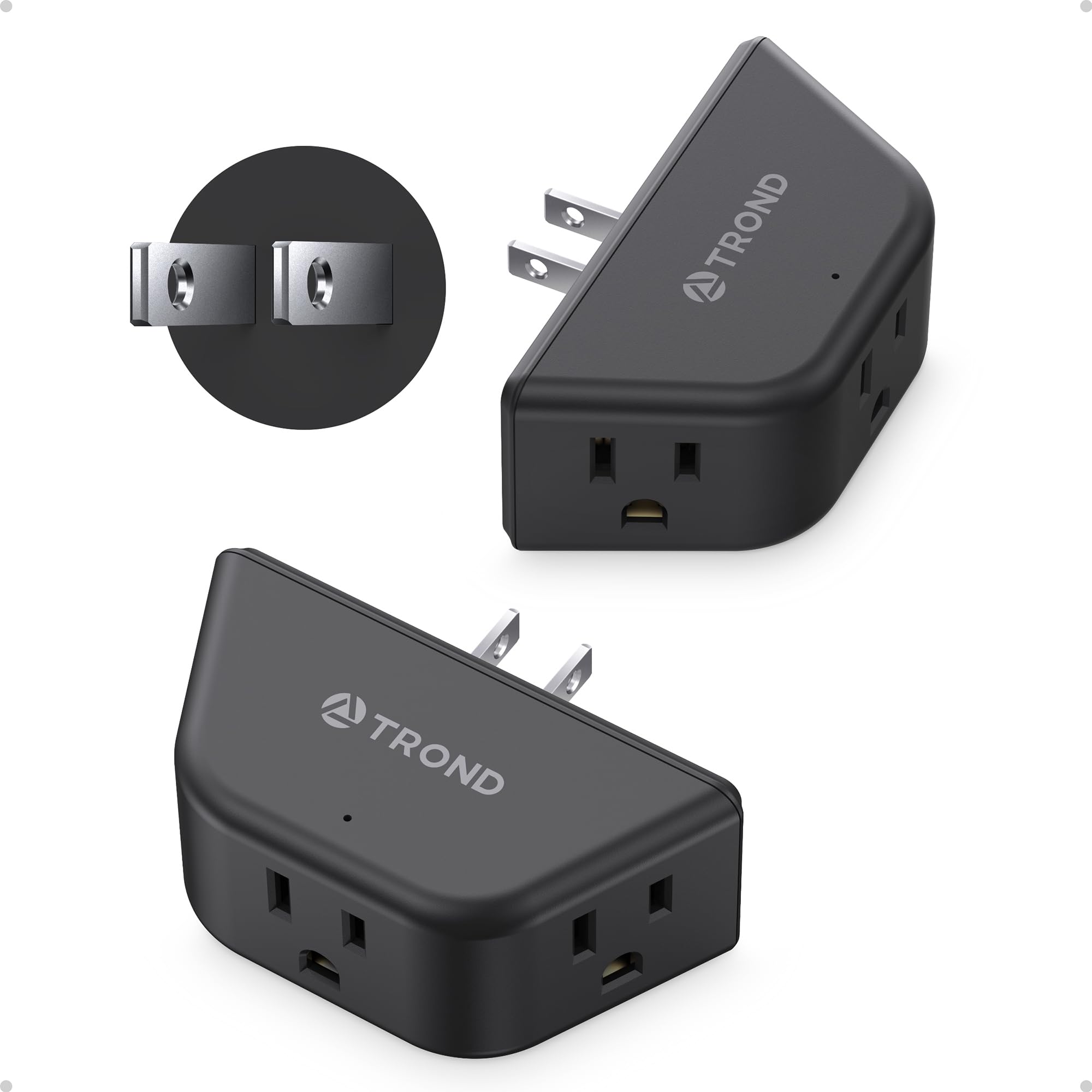 TROND 2-Pack Outlet Extender - Multi Plug Adapter -24 TROND 2-Pack Outlet Extender - Multi Plug Adapter -24