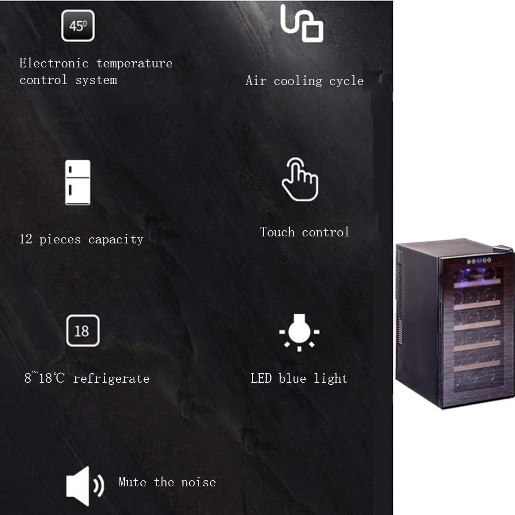 Wine Cooler,undercounter Wine Cooler,Constant Humidity and Constant Temperature Storage Wine Cellars and Coolers,One Size, Black