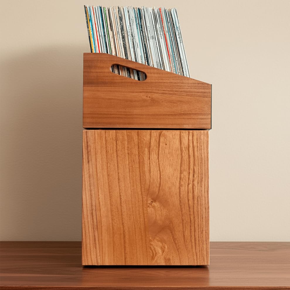 Meuble modulaire pour disques vinyles | Étagère pour 120 LPs | Rangement empilable et extensible | Support pour vinyles | Organisateur de vinyles | Meuble pour collection musicale
