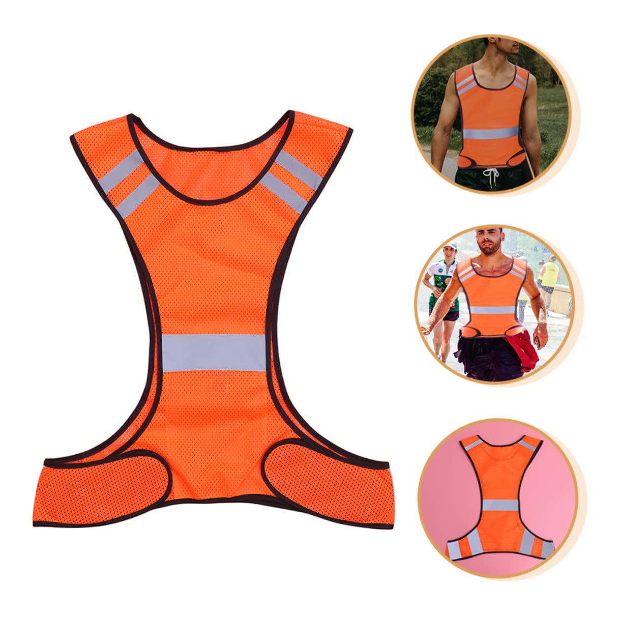 Gogogmee Breathable Mesh Reflective for Running Cycling and Outdoor Activities Fit High Visibility Design for Enhanced and Night