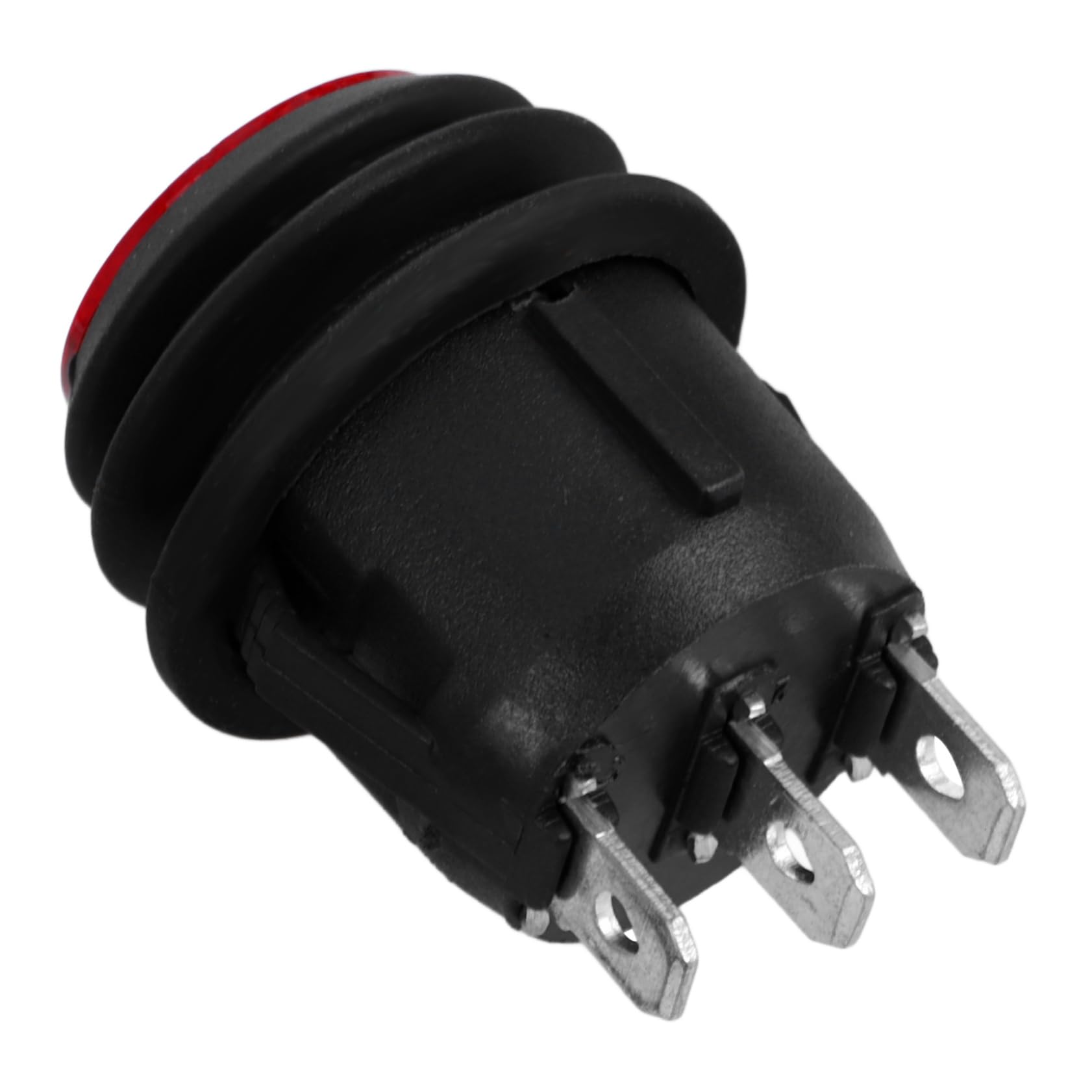 Kichvoe 6A Spdt Rocker Toggle Switch for Car and Boat Easy Install Pin Round Button with Indicator for Automotive and Applications