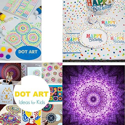 Fycooler Mandala Dotting Tools Set, 41Pcs Stencil Mandala Stencil Painting Tool Kits,with Cloth,Brushes,Paint Tray Dotting Tools for Painting Nail/Rocks/Stones Coloring Drawing DIY Drafting Art Crafts