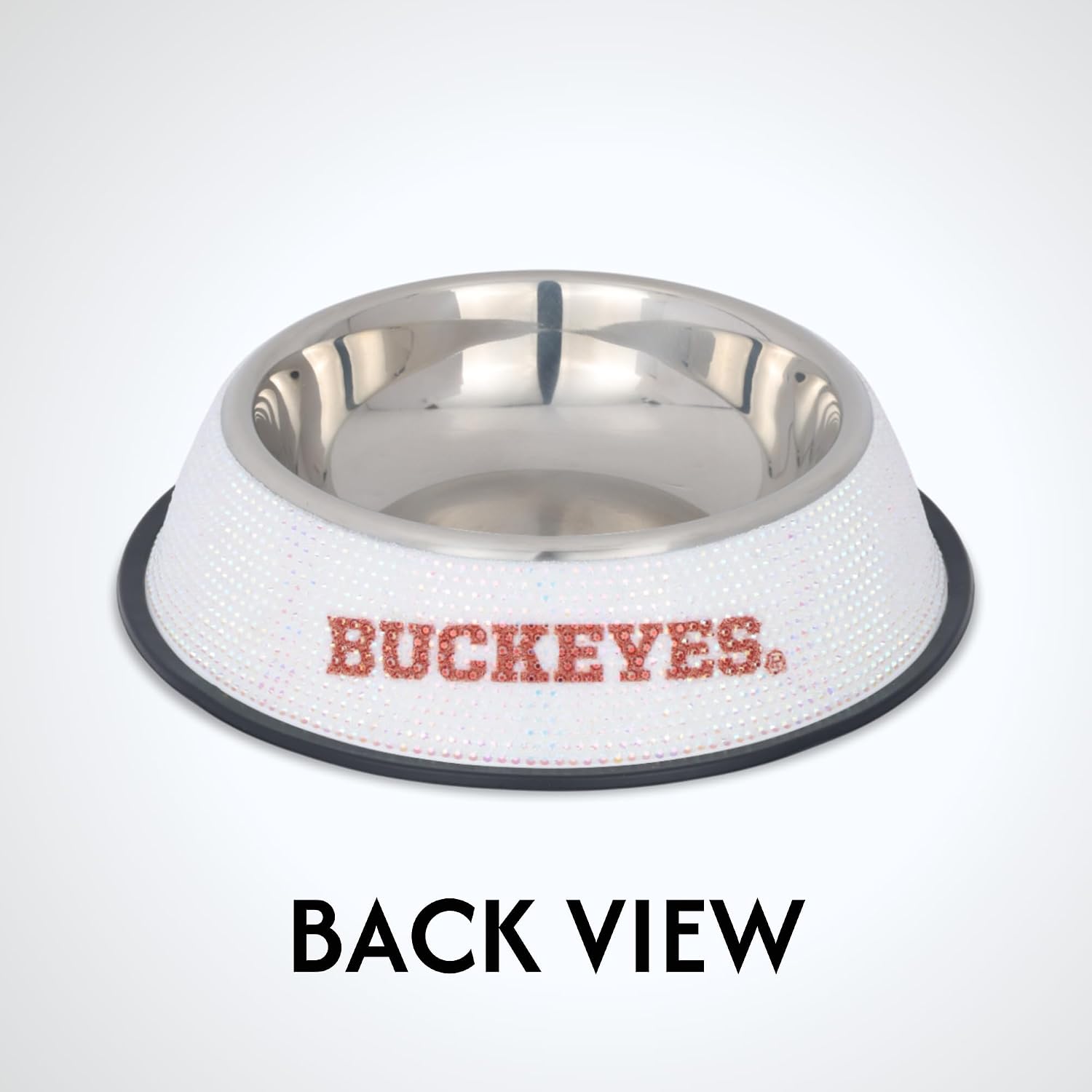 The Memory Company | Licensed NCAA Bling Team Logo Stainless Pet Bowl