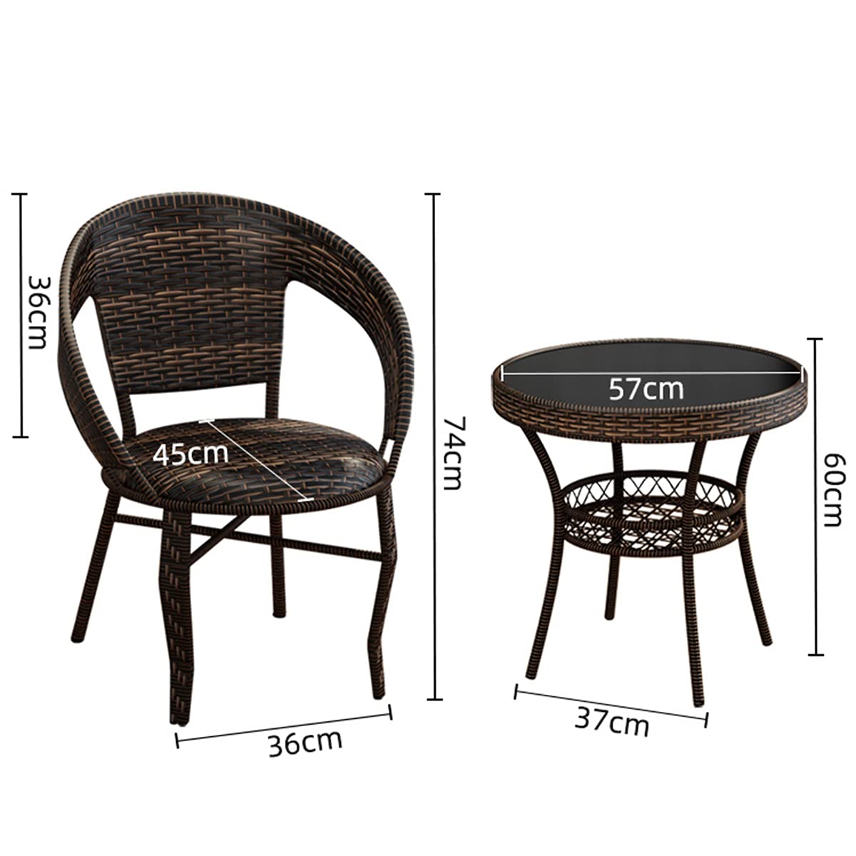 Amazon｜小さなテーブルと椅子、庭のテーブルと椅子の組み合わせ