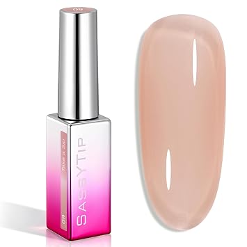 Nude Gel Nail Polish, Jelly Neutral Nude Translucent Nail Polish, UV Cured