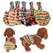 OCSOSO Pack of 2 Pet Dog Cat Physiological Shorts Doggy Kitten Underwear Pants Diapers Strip Design Tighten Strap Sanitary Briefs Panties for Puppy Kitty Color at Random (XS)