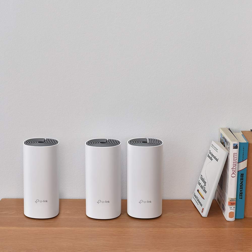 TP-Link Deco E4 Système Wi-Fi maillé pour toute la maison, sans couture et rapide (AC1200) pour grande maison, fonctionne avec Amazon Echo/Alexa, remplacement du routeur et du booster WiFi, contrôle