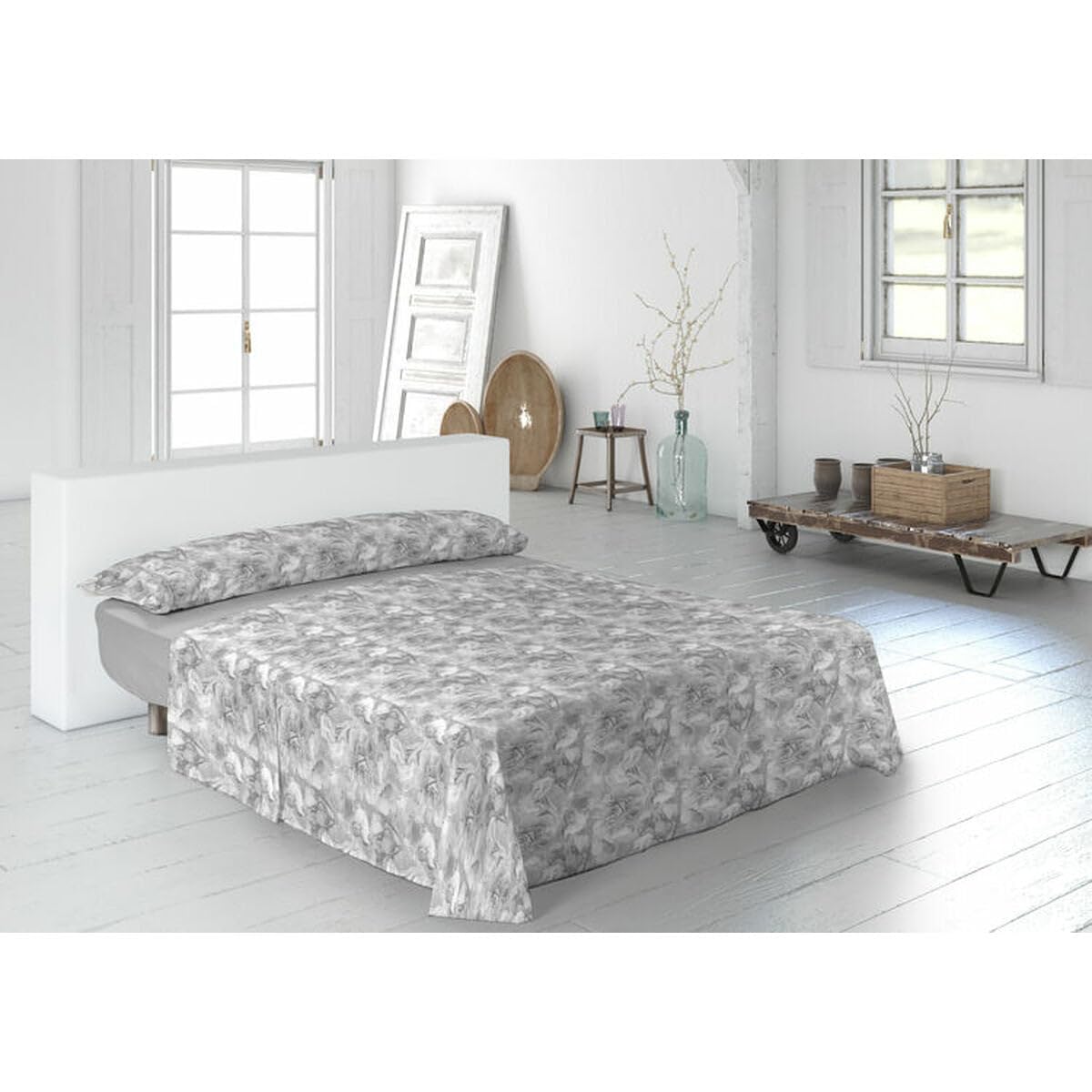 Pierre Cardin Tania Bed Sheet Set - 105 cm Bed - Grey