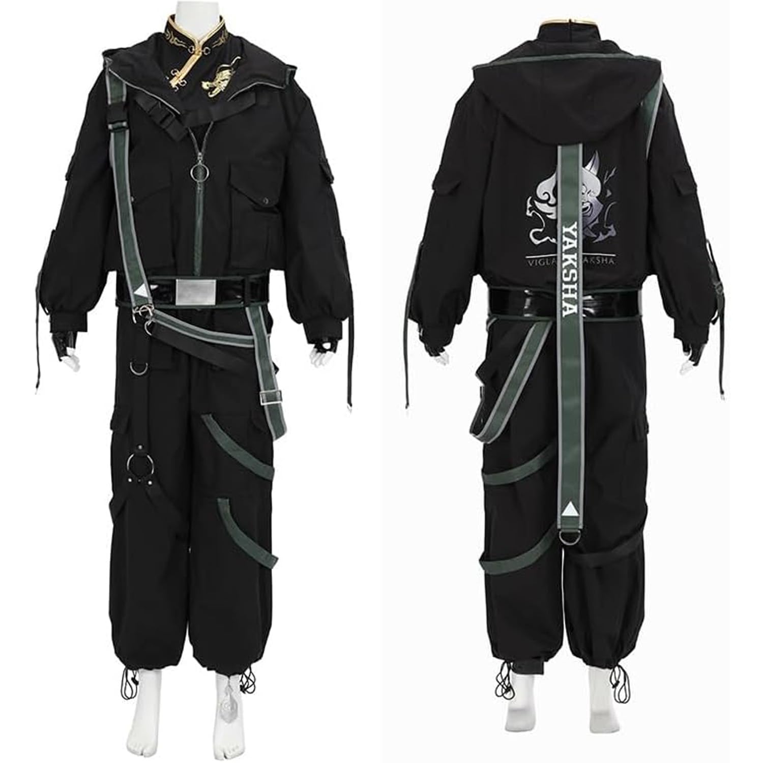 Amazon.co.jp: 原神 周辺 魈 降魔大聖 工装服 コスプレ衣装 フル
