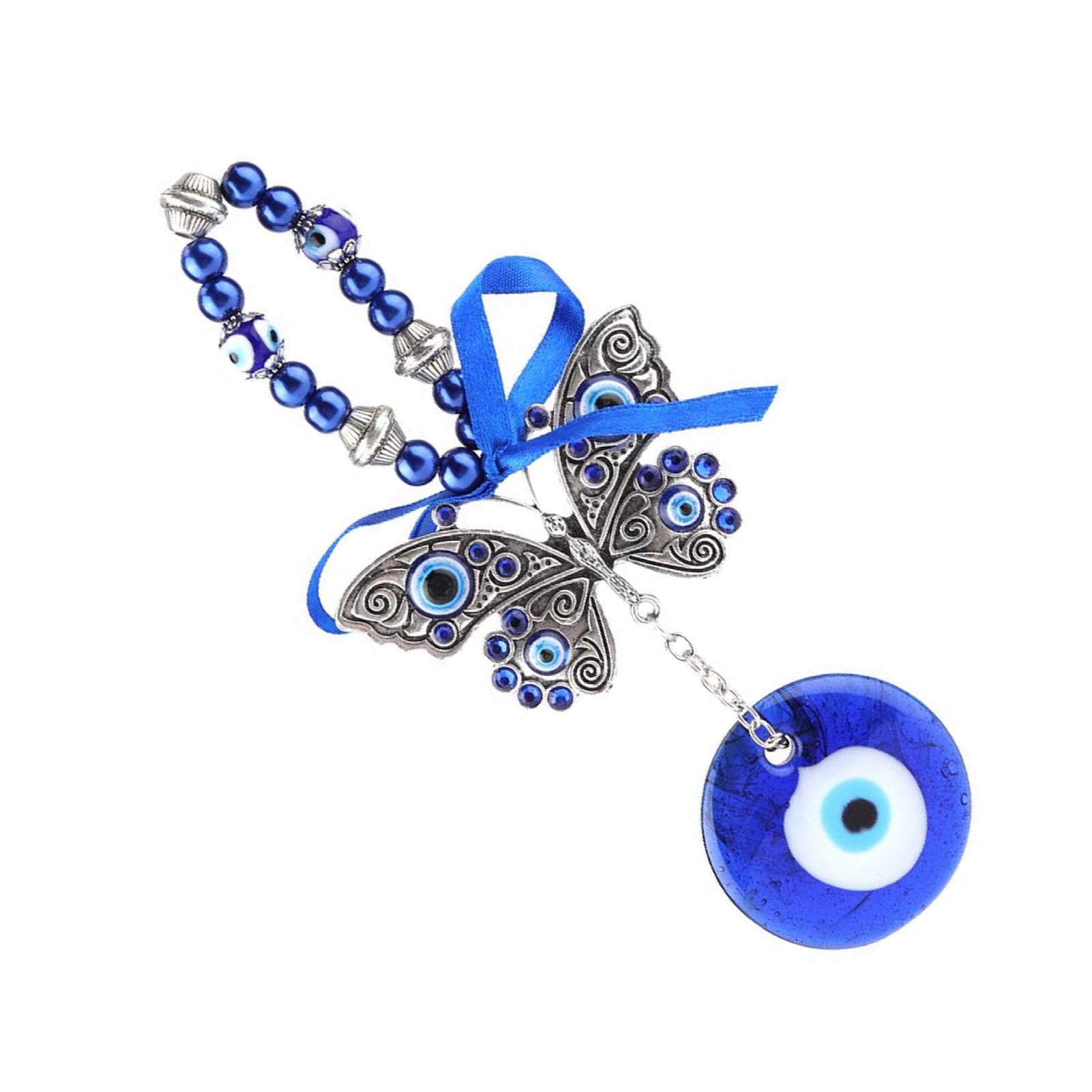 Hilitand Blue Turkish Evil Eye Pendant Hanging Amulet Blessing Wall Decoration Home Decor Protector Musulman Good Luck Housewarming Gift