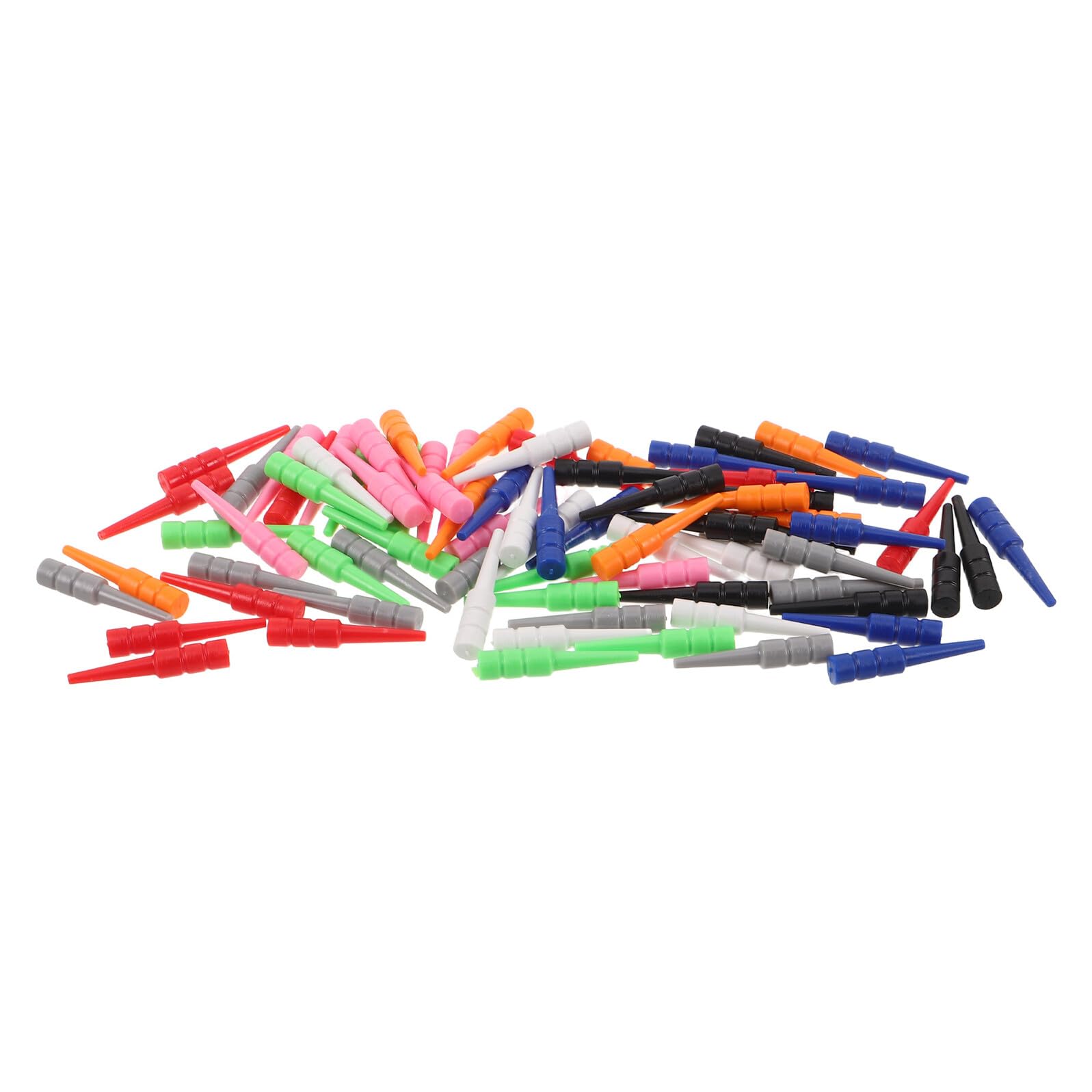 SOPOTUTU 80pcs Cribbage Board Pegs Plastic Tapered Replacement Game Pins for Traditional Crib Board Pins Supplies Fit