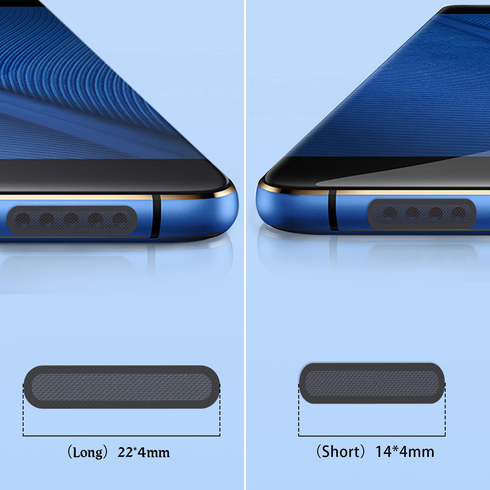 Kit Antipolvere Per Telefono 114 Pezzi - Adesivi Per Altoparlanti, Protezione Jack 3.5mm, Tappi Per Porte, Con Pinzette - Foto 3