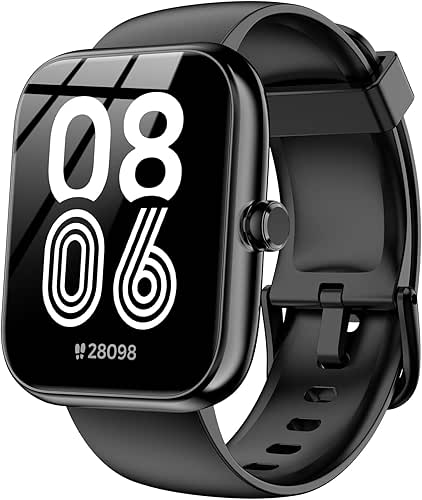 Smart Watch with Alexa Built-in, 1.83" HD Touchscreen, Bluetooth Calling
