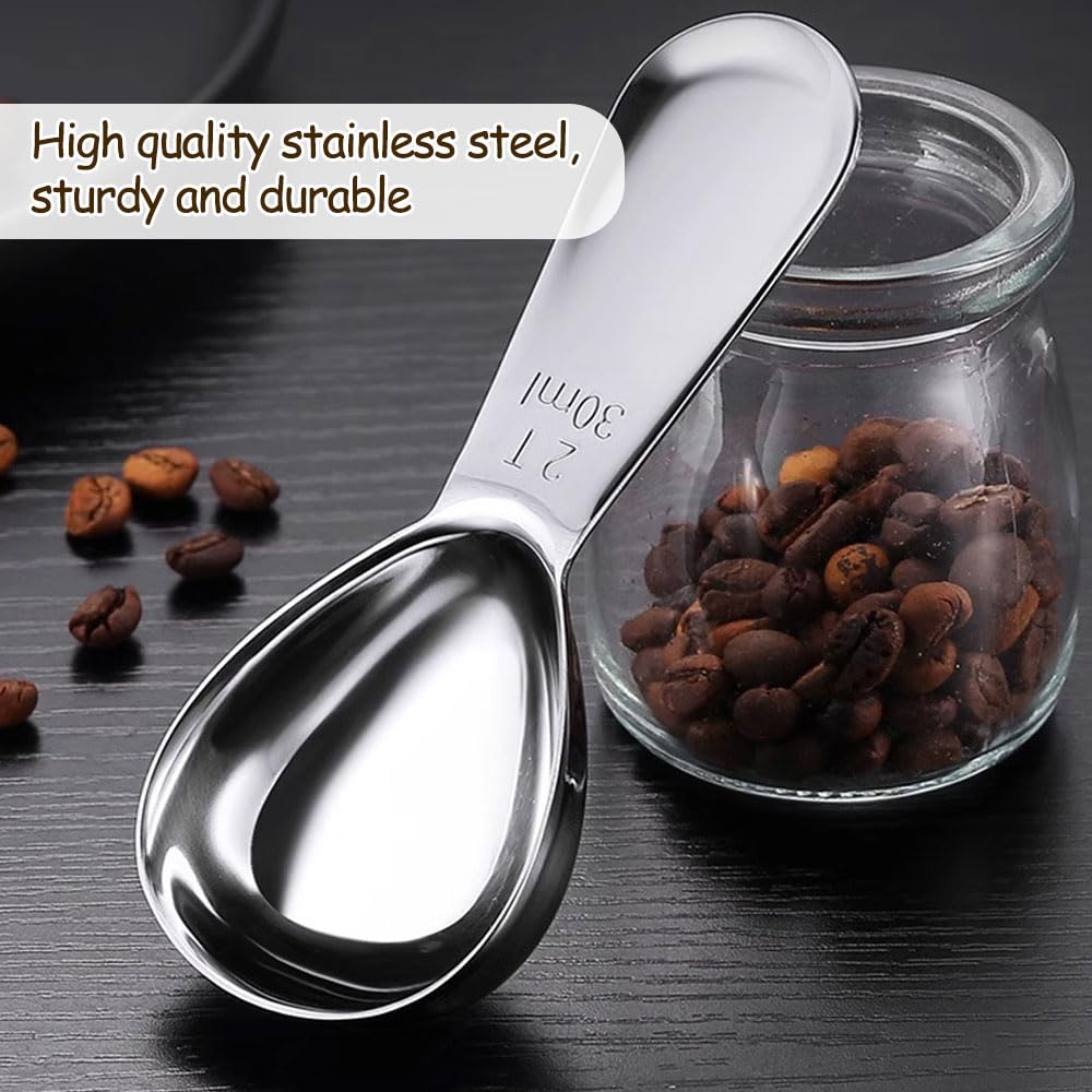 Cuillère Doseuse Lave-vaisselle Tasseur Café Cuillère à Café En Acier Inoxydable 18/8 - 2 Cuillères à Soupe - Cuillère à Mesurer Réutilisable - Bonne Taille Pour Boîte à Café - Facile à Cuillère Doseuse Lave-vaisselle Tasseur Café Cuillère à Café En Acier Inoxydable 18/8 - 2 Cuillères à Soupe - Cuillère à Mesurer Réutilisable - Bonne Taille Pour Boîte à Café - Facile à