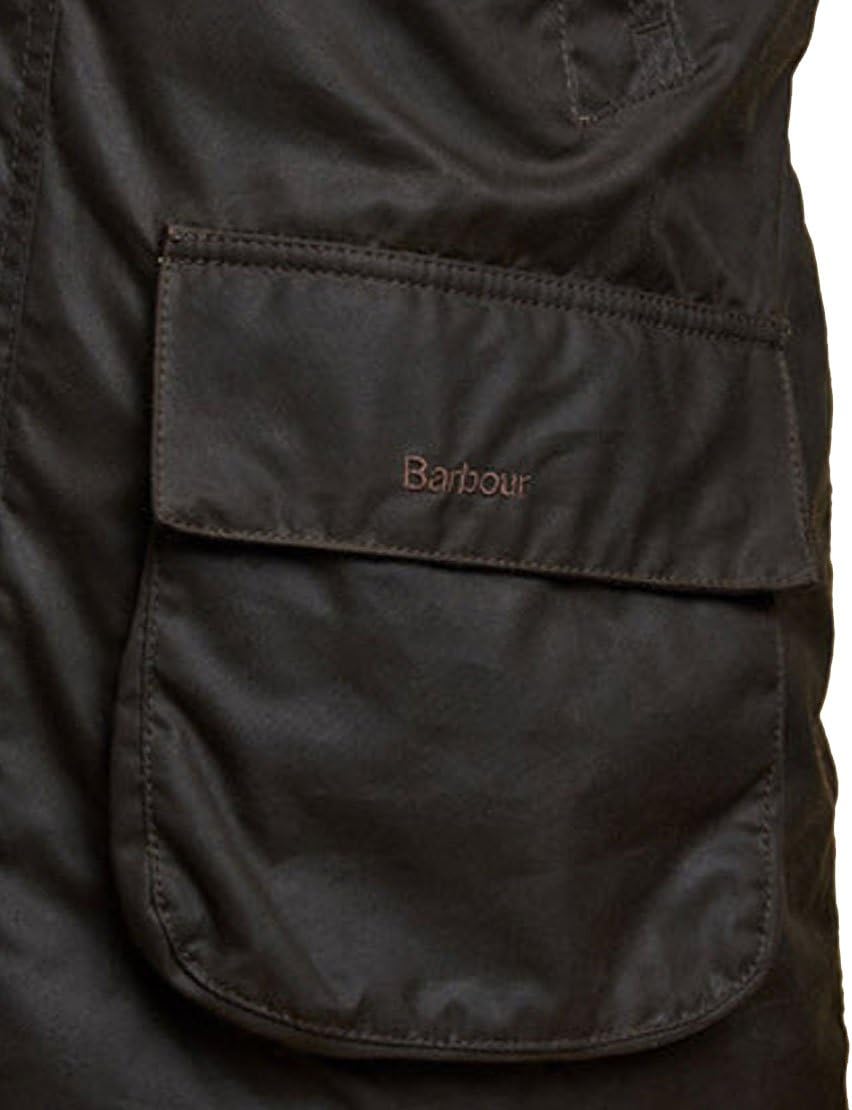 Barbour Bristol Wax Jacket - Olive - M - Image 5