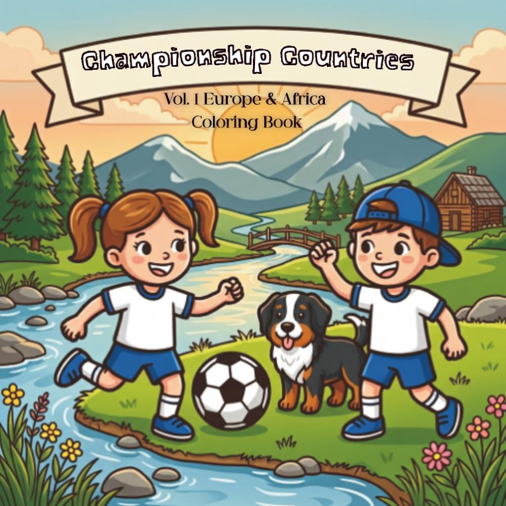 Championship Countries: Vol. 1: Europe & Africa Coloring Book