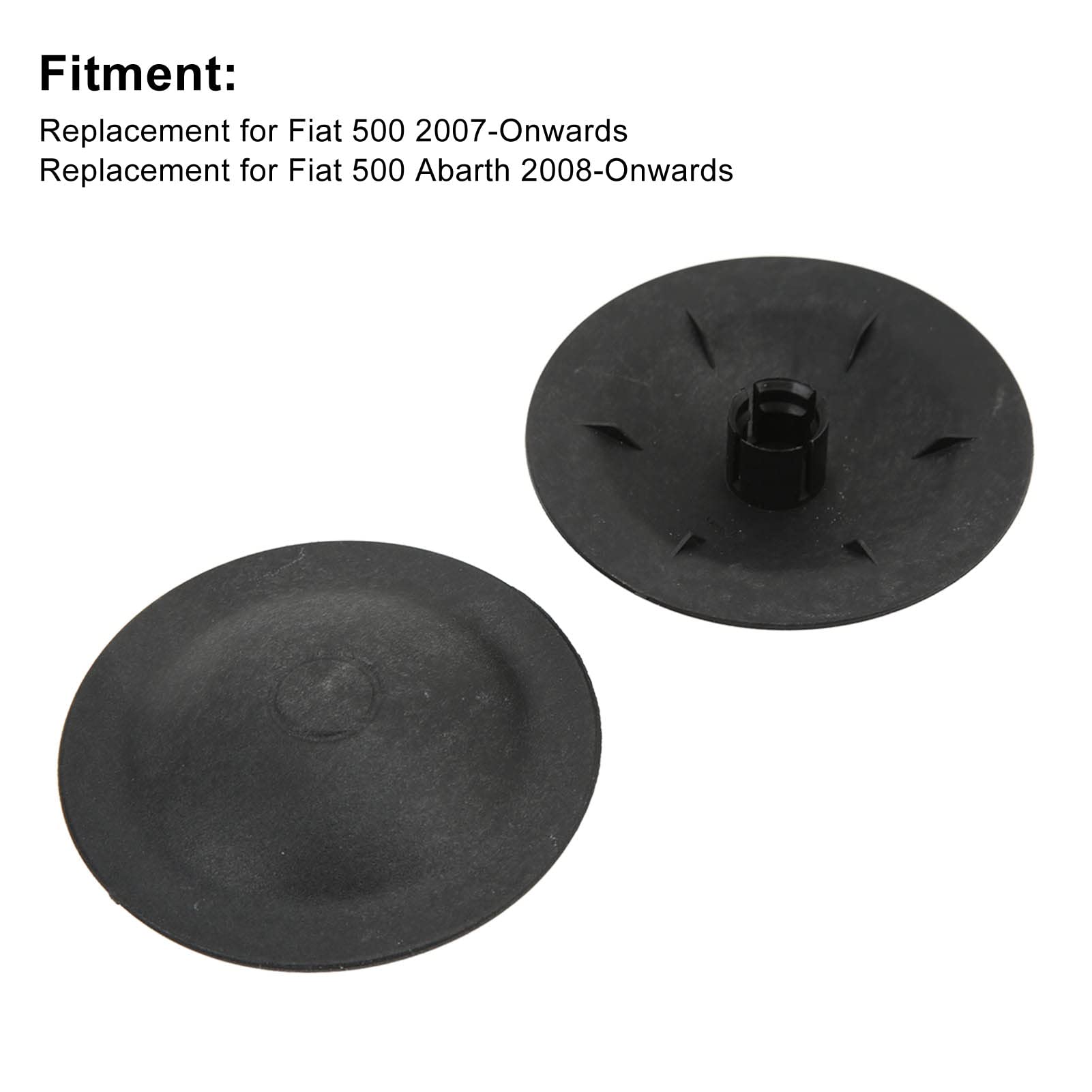 SHLPDFM 2x Stoßdämpfer-Abdeckungen Für Fiat 500 & Abarth - Einfacher Einbau, Perfekter Pass