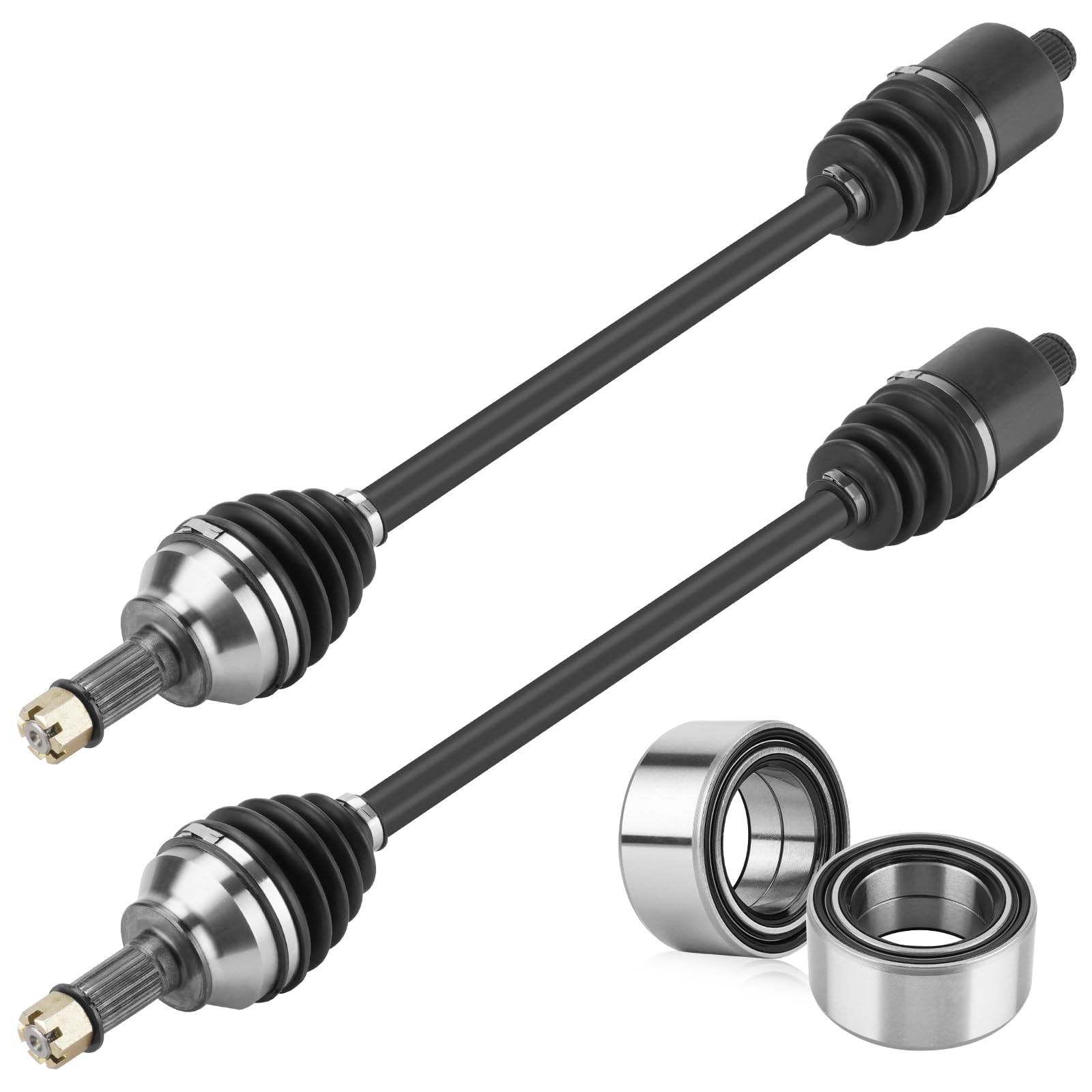Youxmoto 2 Front Left/Right CV Axles & Wheel Bearing Kit Fit for Polaris 2016-2021 RZR XP Turbo / XP4 Turbo (exclusing S models), 2018-2022 RZR RS1; Drive Half Shaft For 1334273, 1333434, 1333942