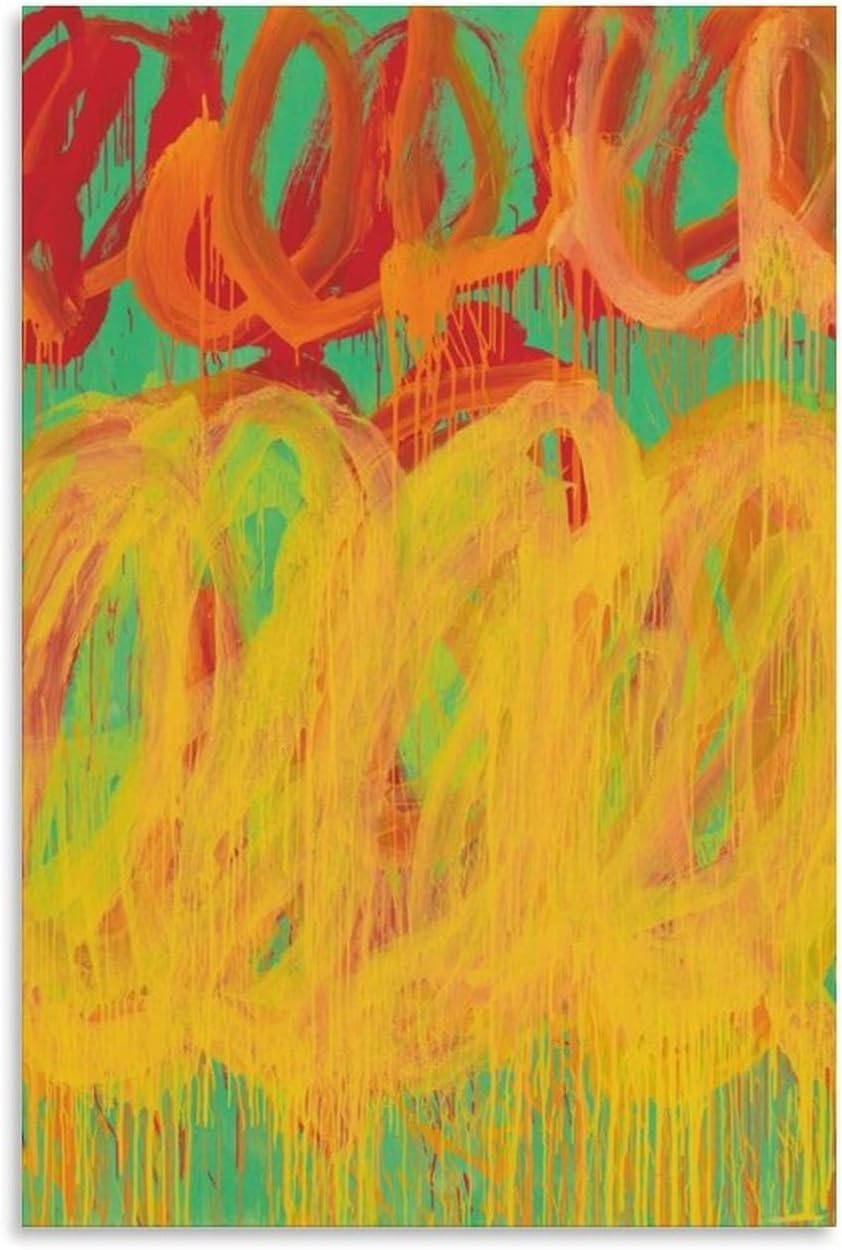 Waeta Rnvzx Cy Twombly Posters Canvas Wall Art Famous Graffiti Abstract Painting Cy Twombly Prints Cy Twombly Pictures For Aesthetic Home Decor 50x70cm No Frame