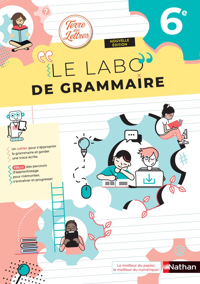 Cover of Terre des Lettres - Le Labo de grammaire 6e - Cahier - 2025 workbook