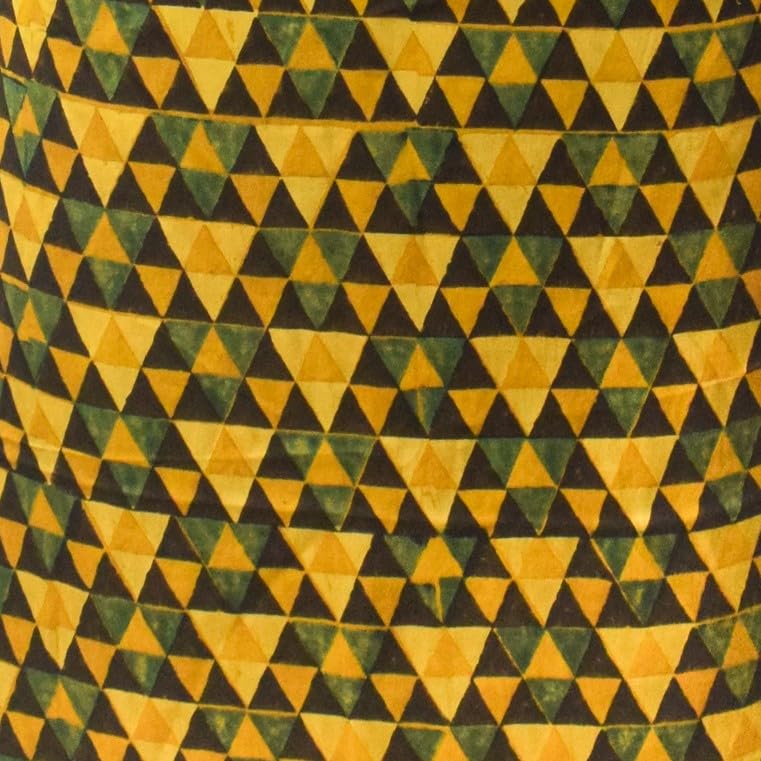 Image of Ethnics of Kutch Women's Ajrakh Modal Silk Natural Dye Hand Block Print Unstitched Kurta Fabric (For Lenght - Refer Bullet Point Below)