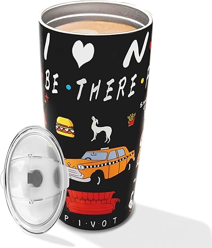 Miniatura 1 de Vaso de 20 onzas con tapa, divertido programa de televisión, regalos divertidos para programas de televisión, taza de acero inoxidable aislada al