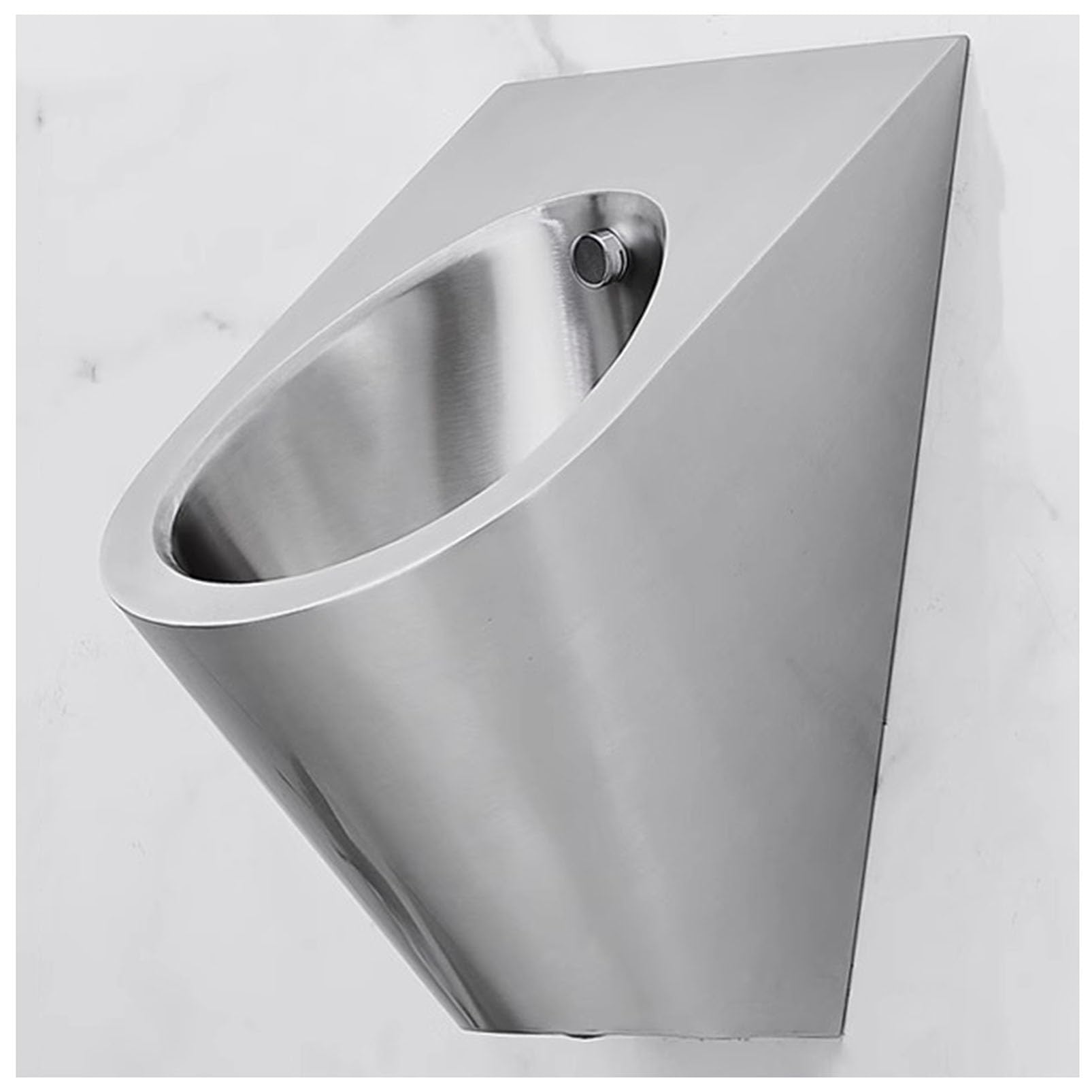 OTQEFTN Wall Mounted Men's Urinal Bathroom Toilet, Commercial High Efficiency Flushing Urinal, Automatic Sensor Urinal Toilet Stainless Steel Male Urinal, Durable Urinal for Bar