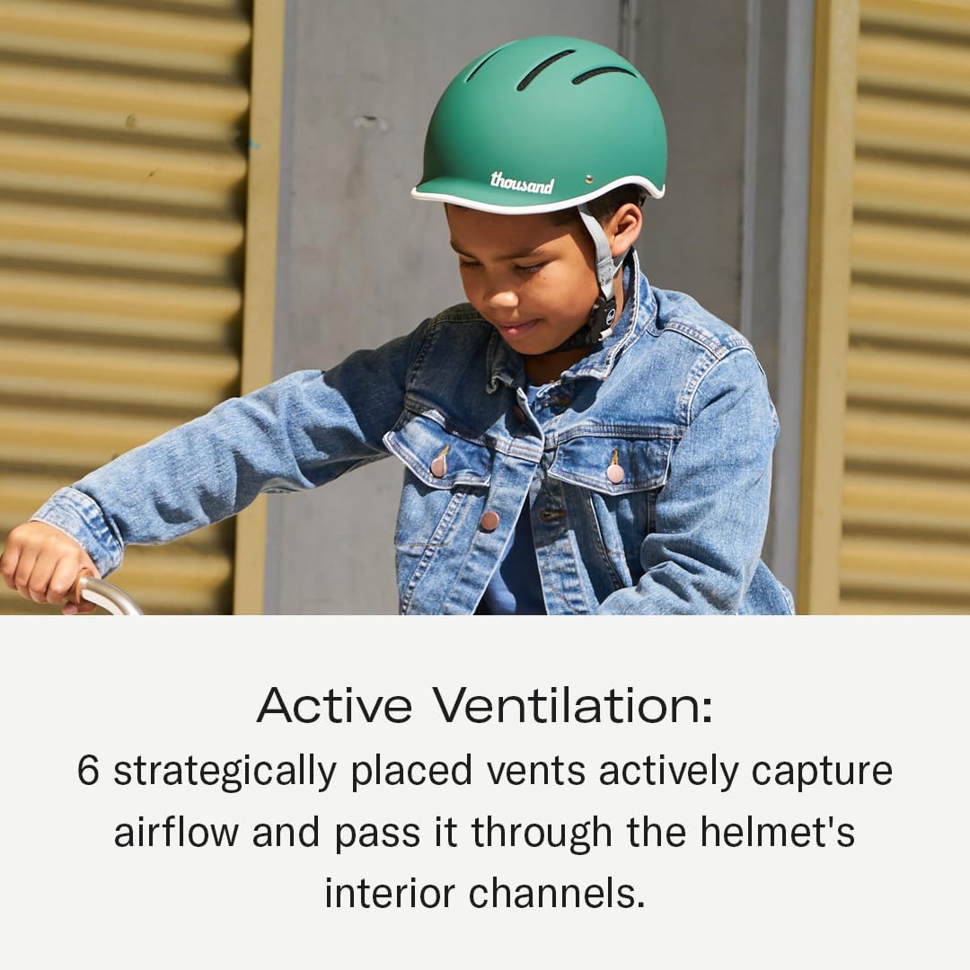 Thousand Kids Helmet – Free Reflective Sticker Pack to Customize, No Pinch Magnetic Buckle, Multi Sport Safety CSPC ASTM CE Certified – Jr Collection
