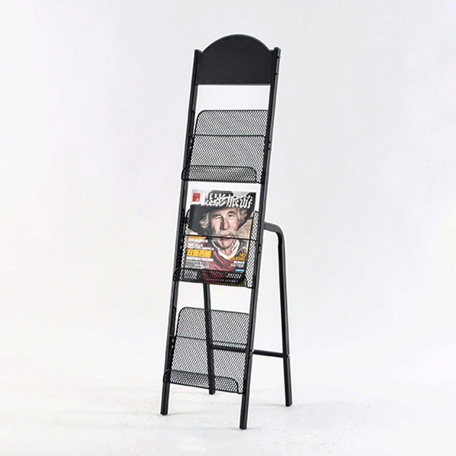 Supports de stockage de littérature en métal noir pour dossiers