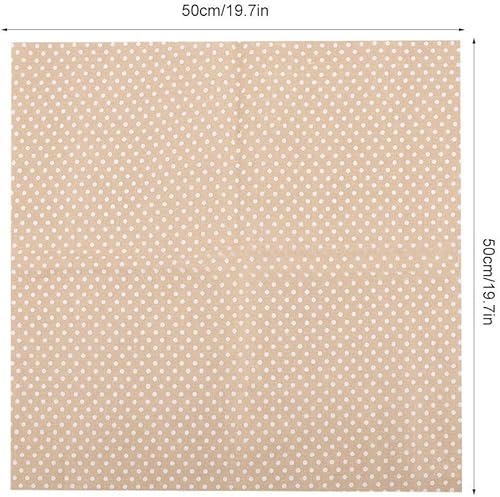 Miniatura 2 de 7 piezas de telas de algodón de 19.7 x 19.7 in, diseño de lunares florales surtidos, paquete de trimestres precortados, edredón de algodón, tela de