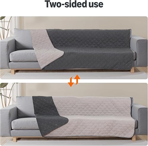 Miniatura 3 de Tienda Basics Funda de sofá para perros, manta antideslizante lavable para sofá cama, protector acolchado de muebles para mascotas de interior, 82 x