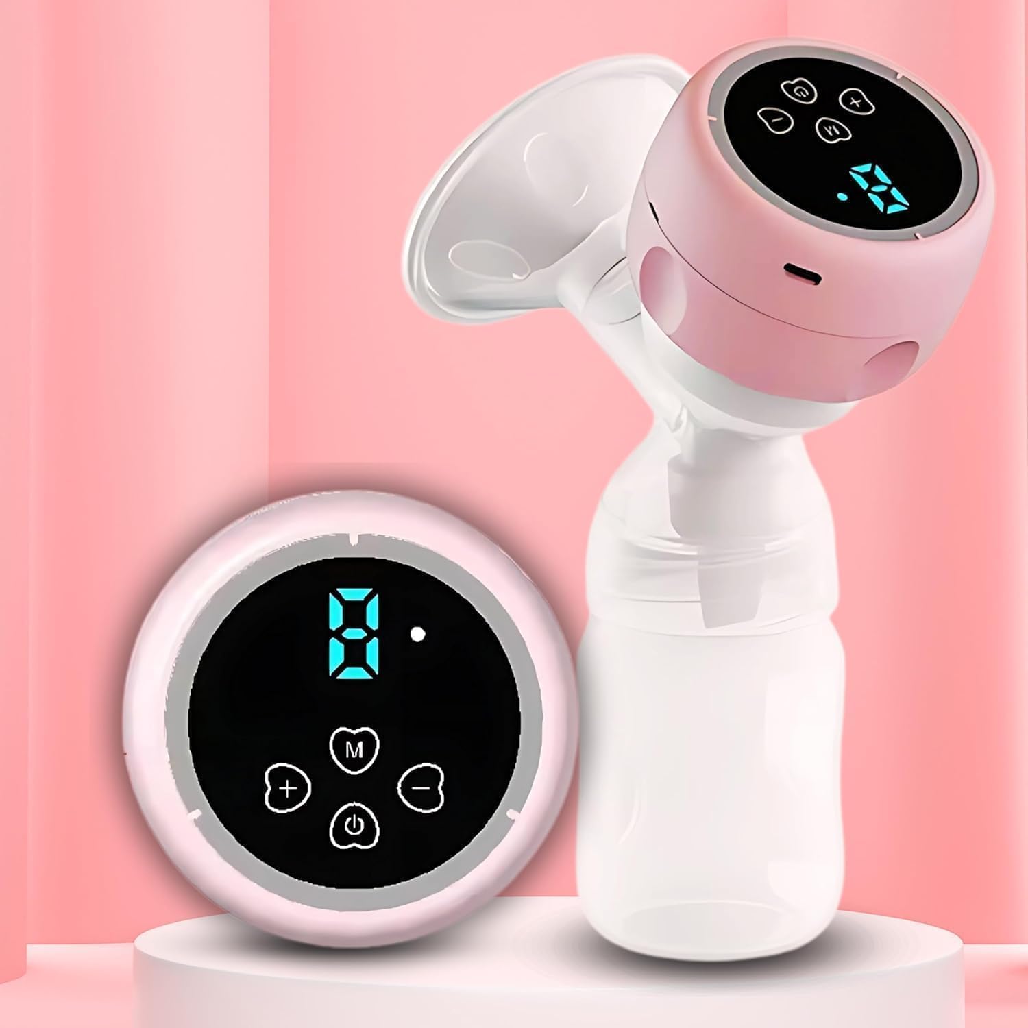 Smart Automatic Breast Pump, Portable Electric Milk Extractor for Nursing Mothers, Hands-Free, Adjustable Suction-image-41