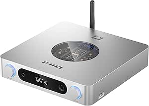 FiiO K13 R2R Desktop DAC & Headphone Amp, 24Bit High-Fidelity, 2400mW Output, LDAC Bluetooth, Dual Power Supply, 10-Band PEQ, Balanced XLR & RCA Outputs