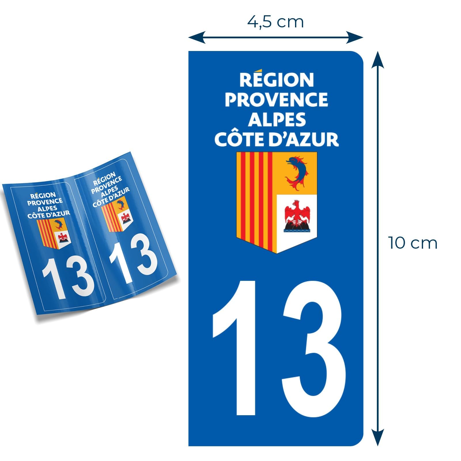 DECOHO - Number Plate Stickers - Stickers for Car Trailer, Caravan Department - 2