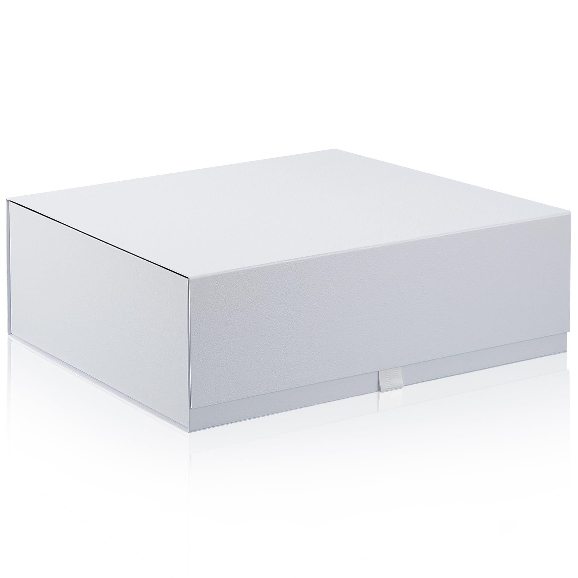 Rsgift 3 Packs Gift Box 18x15x6.1 Inches,White Gift Boxes with Lids,Collapsible Groomsmen Proposal Box with Magnetic,Extra Large Gift Boxes for Presents,Wedding,Christmas,Birthday