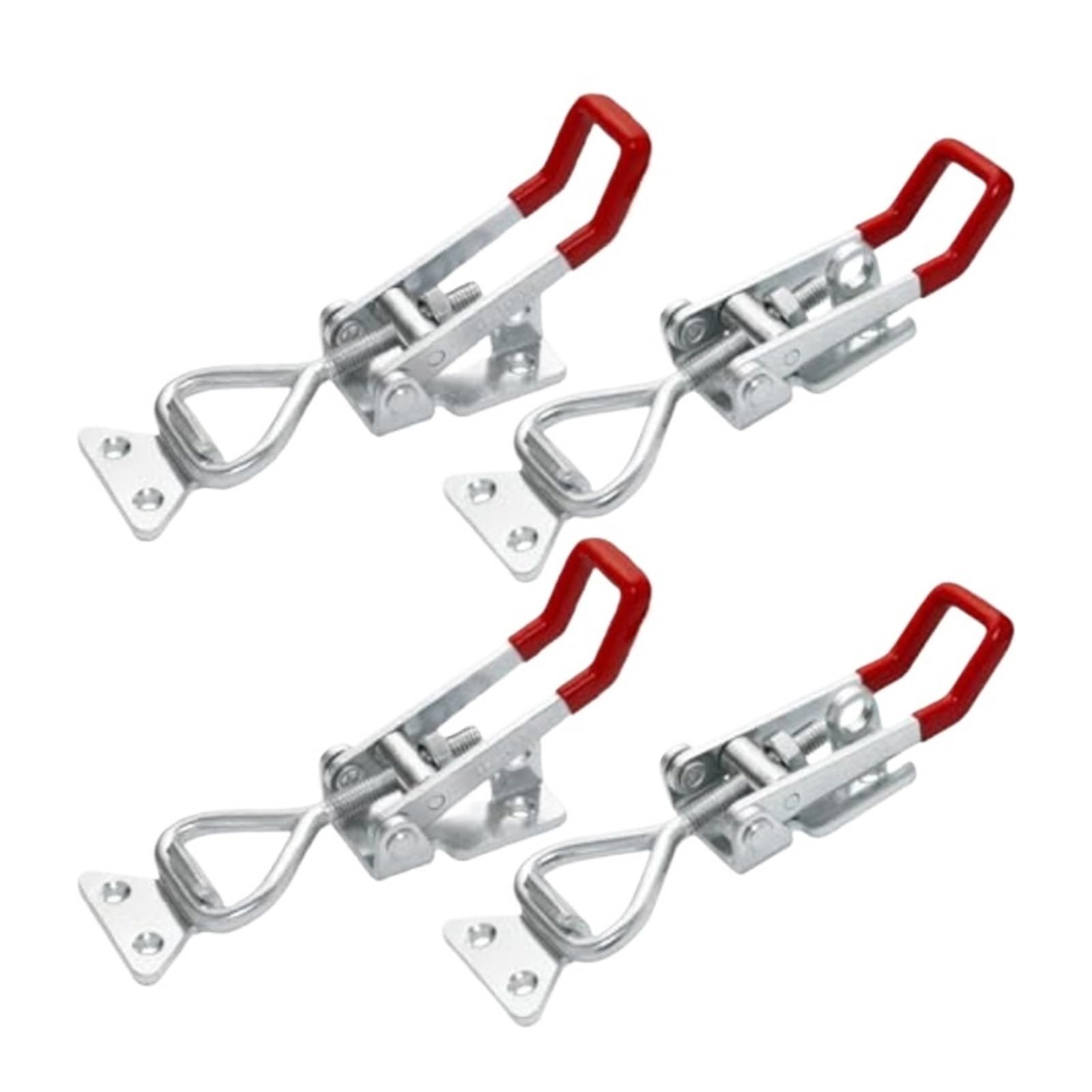 2/4pcs Adjustable Toggle Clamp Latch Heavy Duty Latches Holding Capacity Pull for Smoker Lid Jig Tool Box Cas(4003-3holes-2pc)