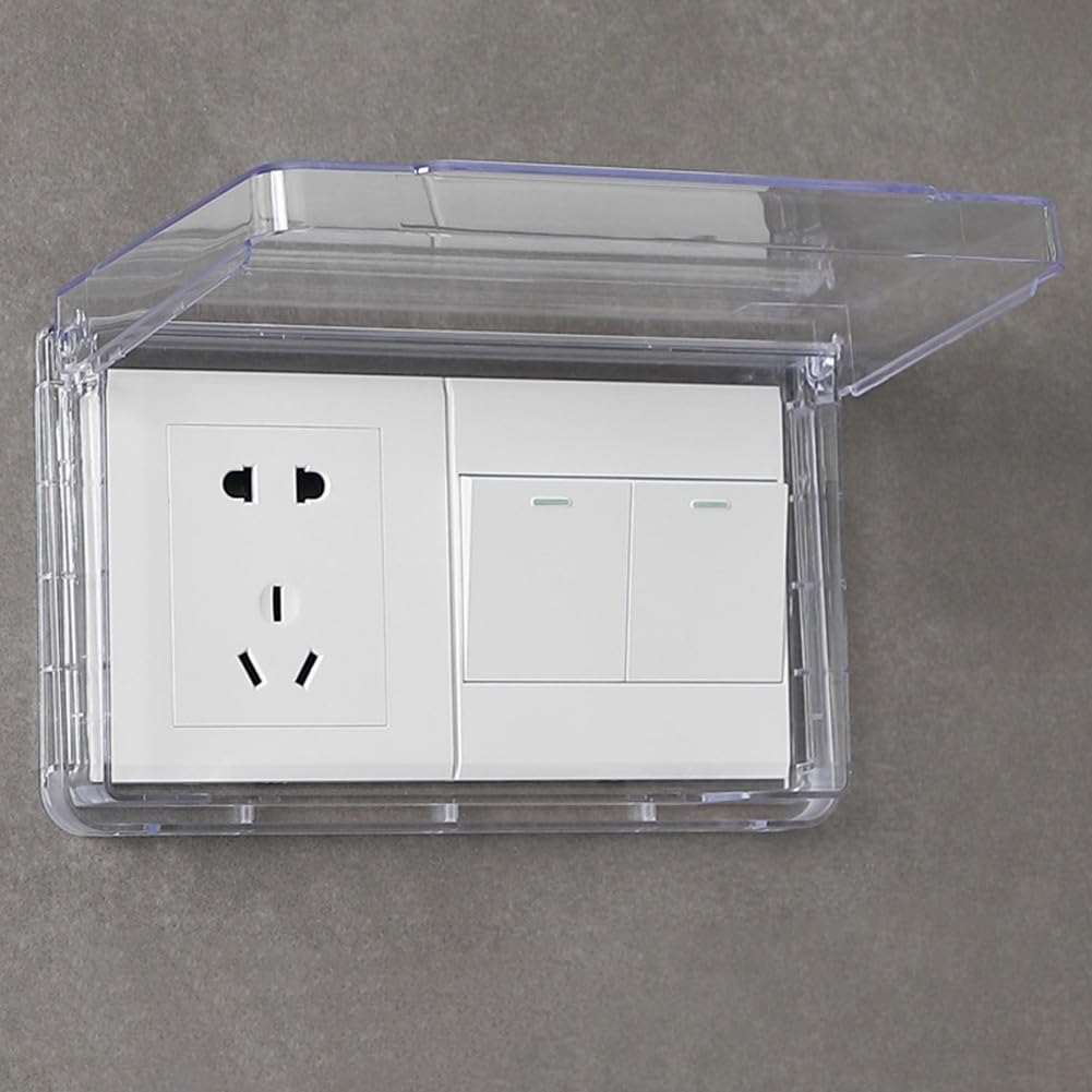 copripresa Impermeabile, Copripresa Impermeabile Sottile for la Parete del Bagno(Clear)