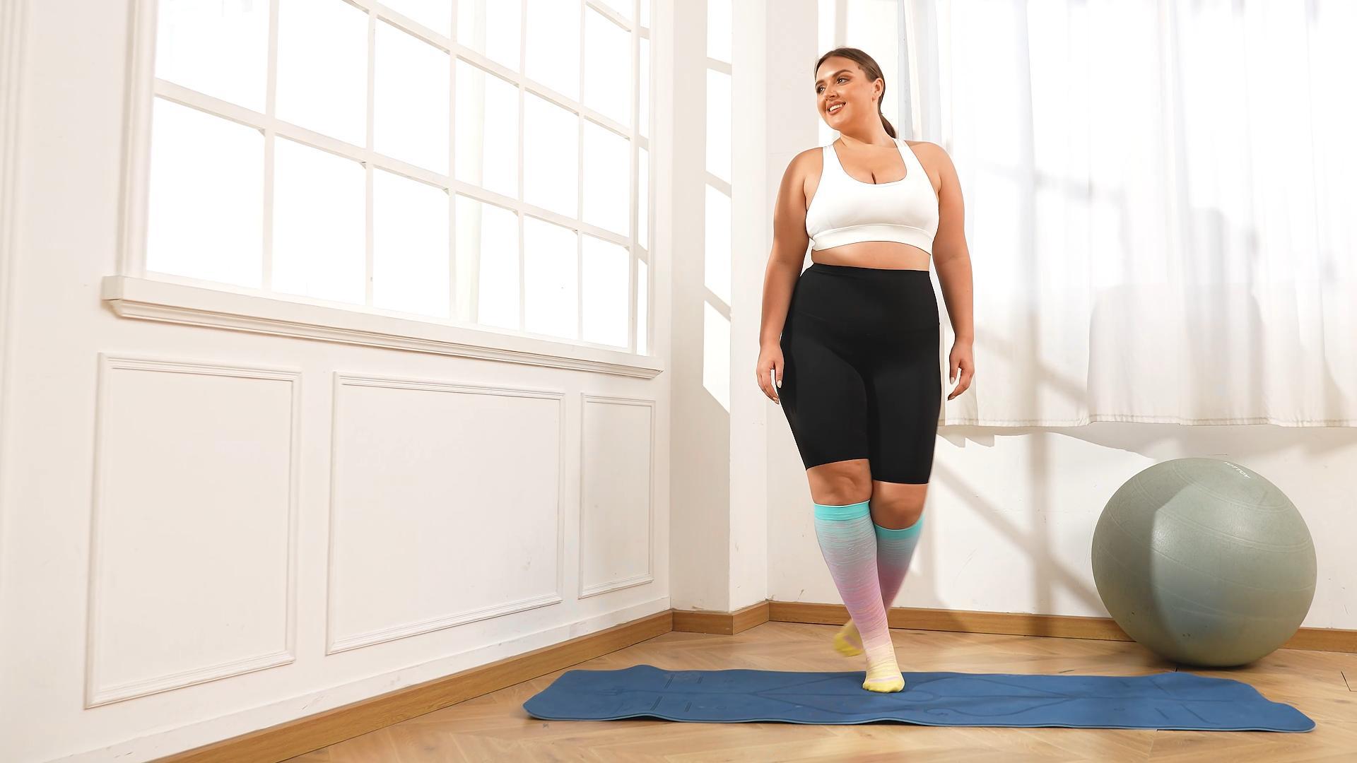 Amazon.com: LEVSOX Wide Calf Compression Socks for Women Men Plus