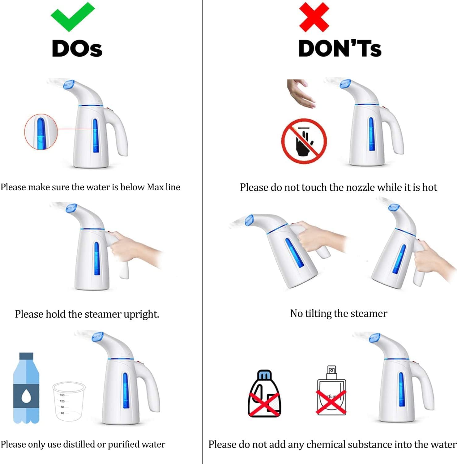 DOs and DON'Ts for OGHom steamer usage