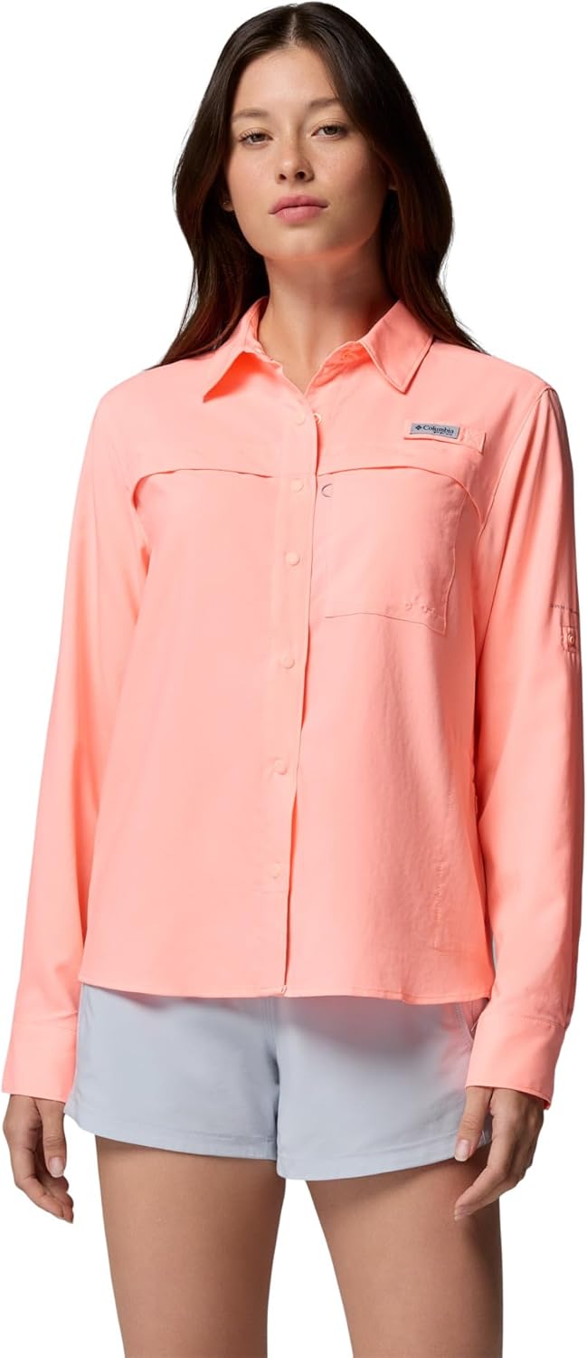 Columbia Women's PFG Castback Woven Long Sleeve