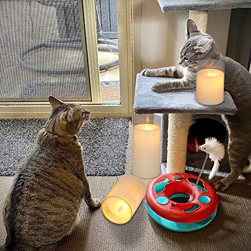 image for Pensar Flameless Candles Flickering Battery Operated Candles Heat Resi