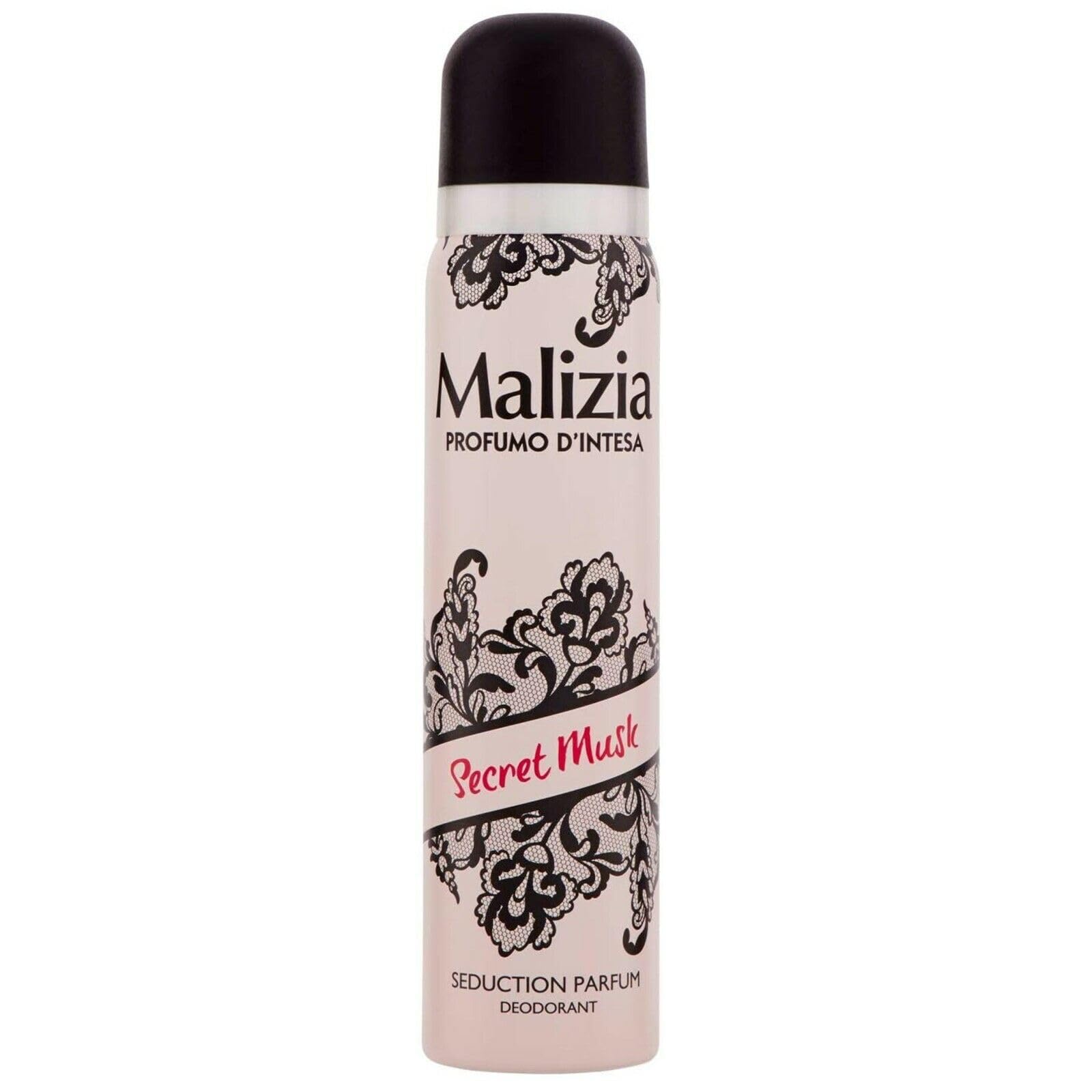 12x MALIZIA Deodorante Donna Secret Musk Seduction Parfum,Deodorant Deo Spray für Damen 100ml + Beni Culinari Kostenloser Schlüsselanhänger
