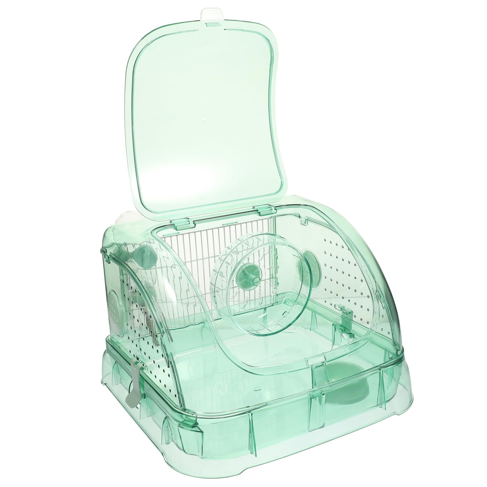 Jaula para Hámster Pequeña De Caja para Mascotas Contenedor para Cobayas Estuche Transparente para Hámster Habitación del