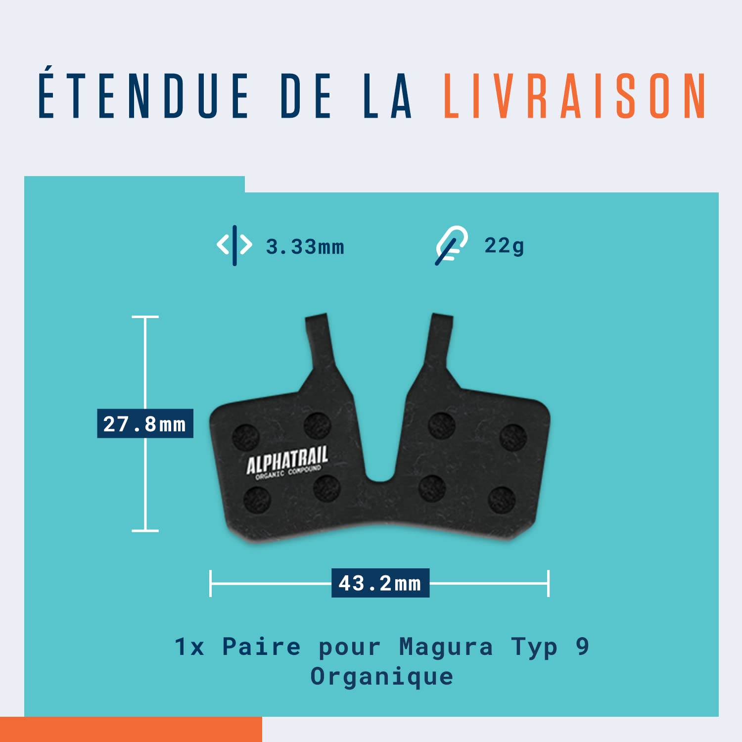 Plaquettes De Frein Alphatrail Pour VTT – Compatibles Shimano B01S, Organiques Ou Frittées, Haute Performance ! - 7