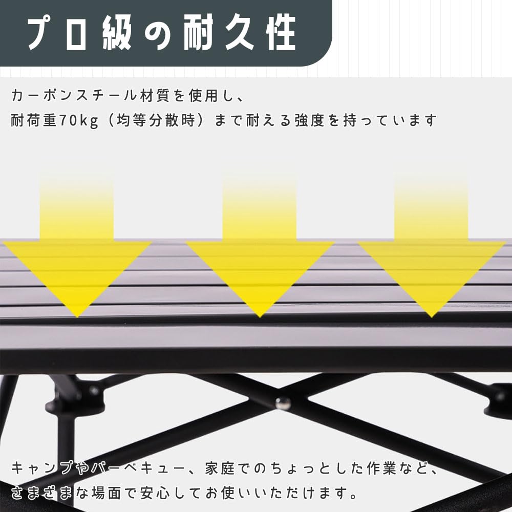 Amazon.co.jp: アウトドア テーブル チェア 5点セット 炭素鋼