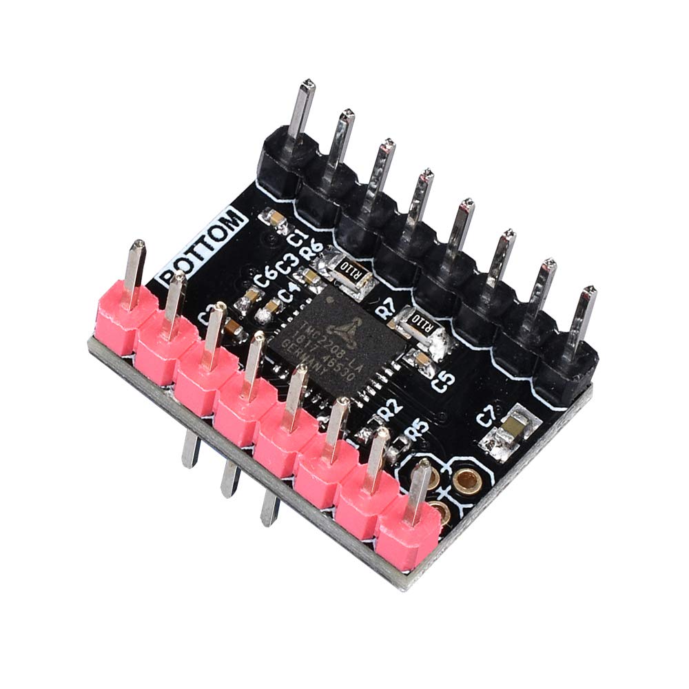 Kingprint TMC2208 v3.0 Sterownik silnika krokowego z radiatorem, bezgłośny zamiennik A4988 Drv8825 do drukarki 3D, 4 szt.