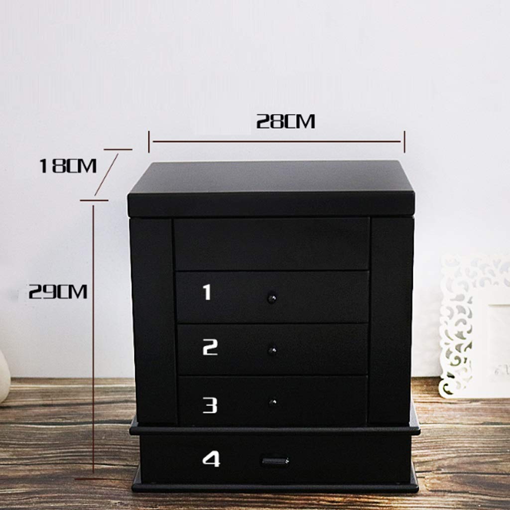 Multi Layer Sieraden Box Organizer Case Vintage Houten
