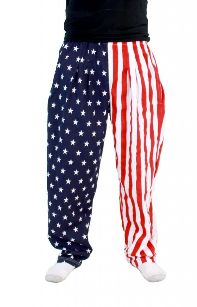 Costume AgentUsa American Flag Lounge Pants Pajamas